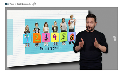 Erklärvideos der Volksschulen in Gebärdensprache