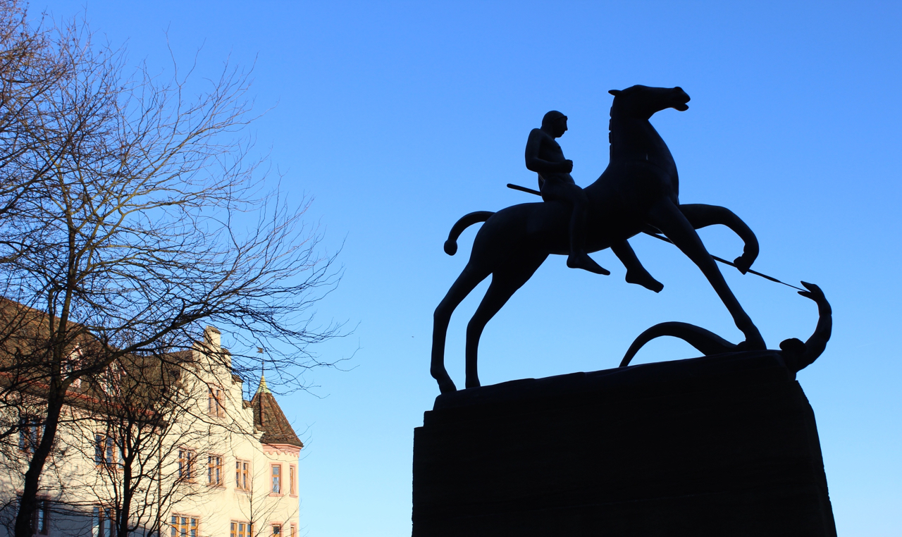 Statue Ritter Georg Kohlenberg - Foto von Franz König