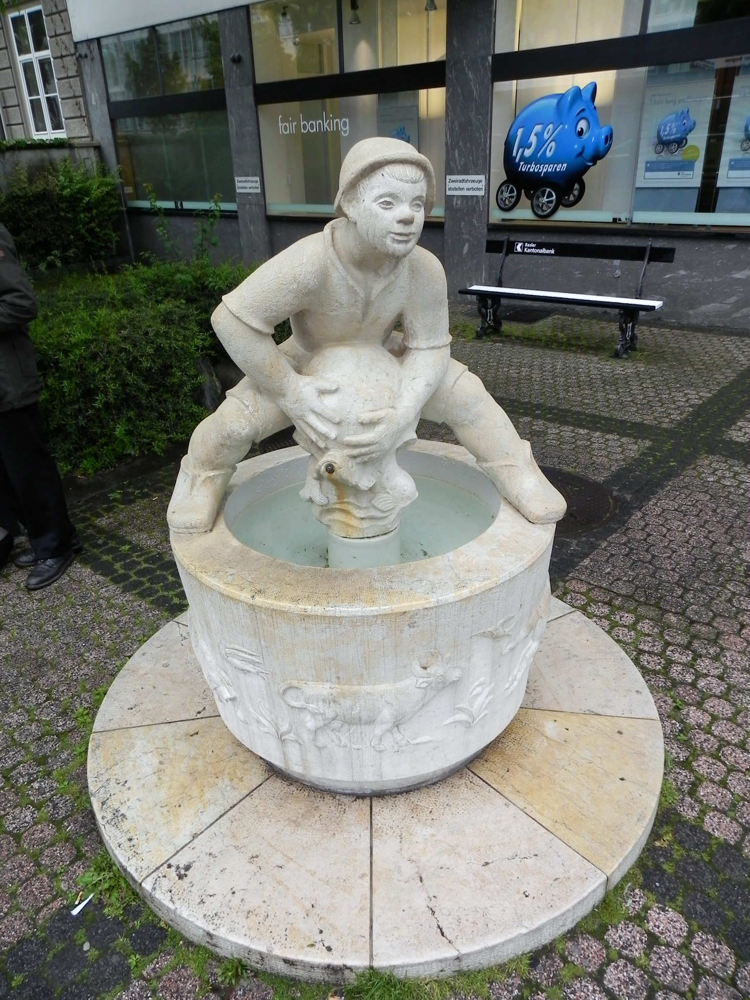 Gundeldingen - Hans im Glück-Brunnen 4 bei der Predigerkirche Foto von Franz König